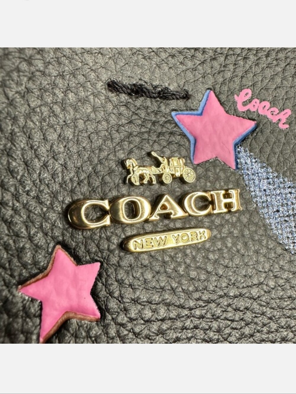 COACH Small Town Bucket Bag W/ Disco Star Print... New - Picture 4 of 9